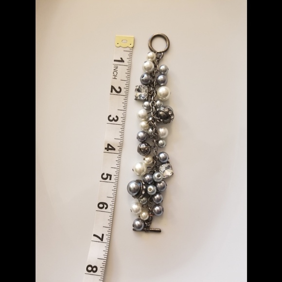 Gunmetal plat d brass CZ Bauble Bracelet - Picture 2 of 2